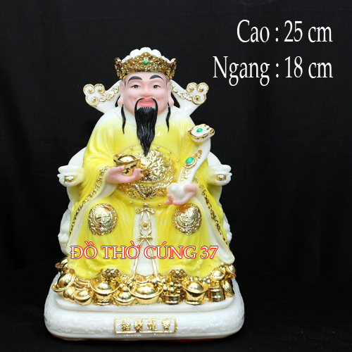 TƯỢNG  THẦN TIỀN  - MÀU VÀNG   [ COMPOSITE + BỘT ĐÁ ]