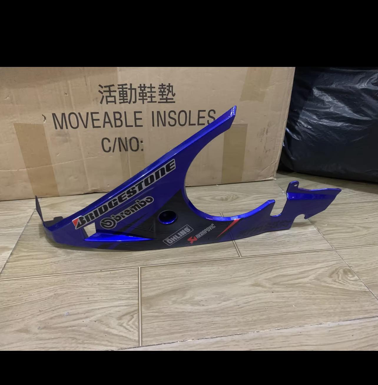 Mỏ cày gắn xe Exciter150 màu xanh đen