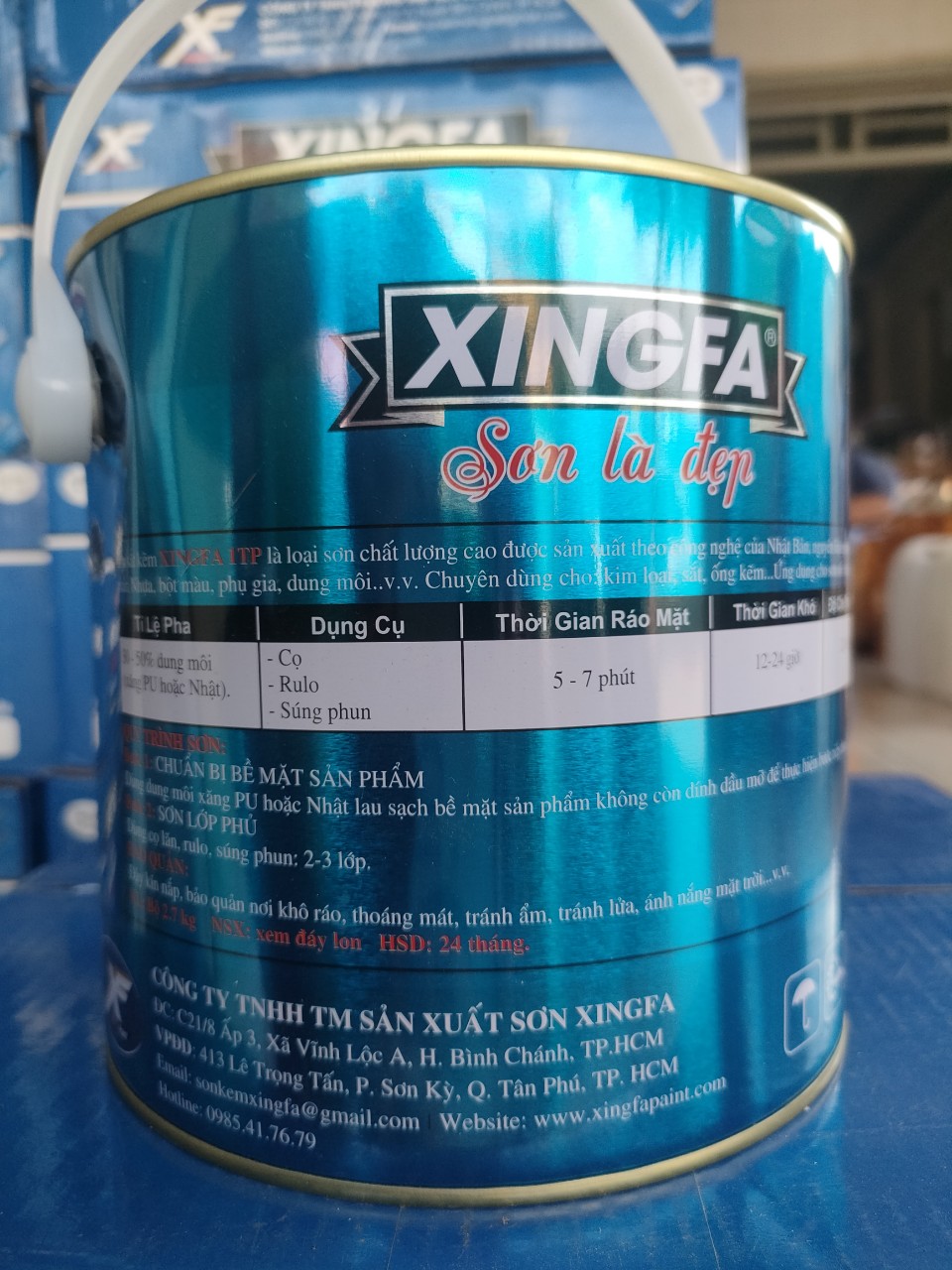 SƠN SẮT MẠ KẼM 1THÀNH PHẦN XINGFA LON 2.7kg