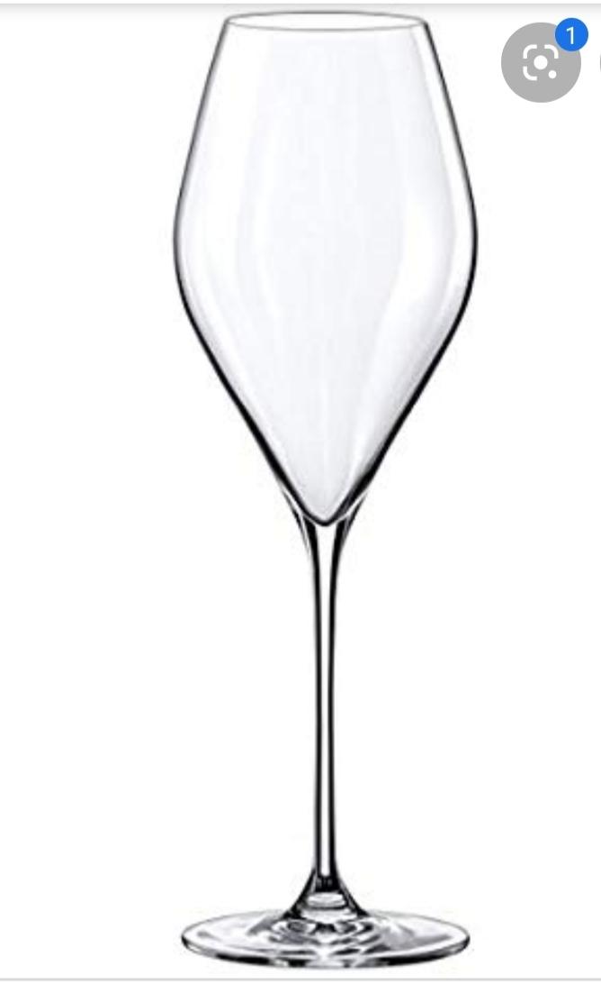 Bộ 6 ly uống champagne pha lê Tiệp Khắc 320 ml