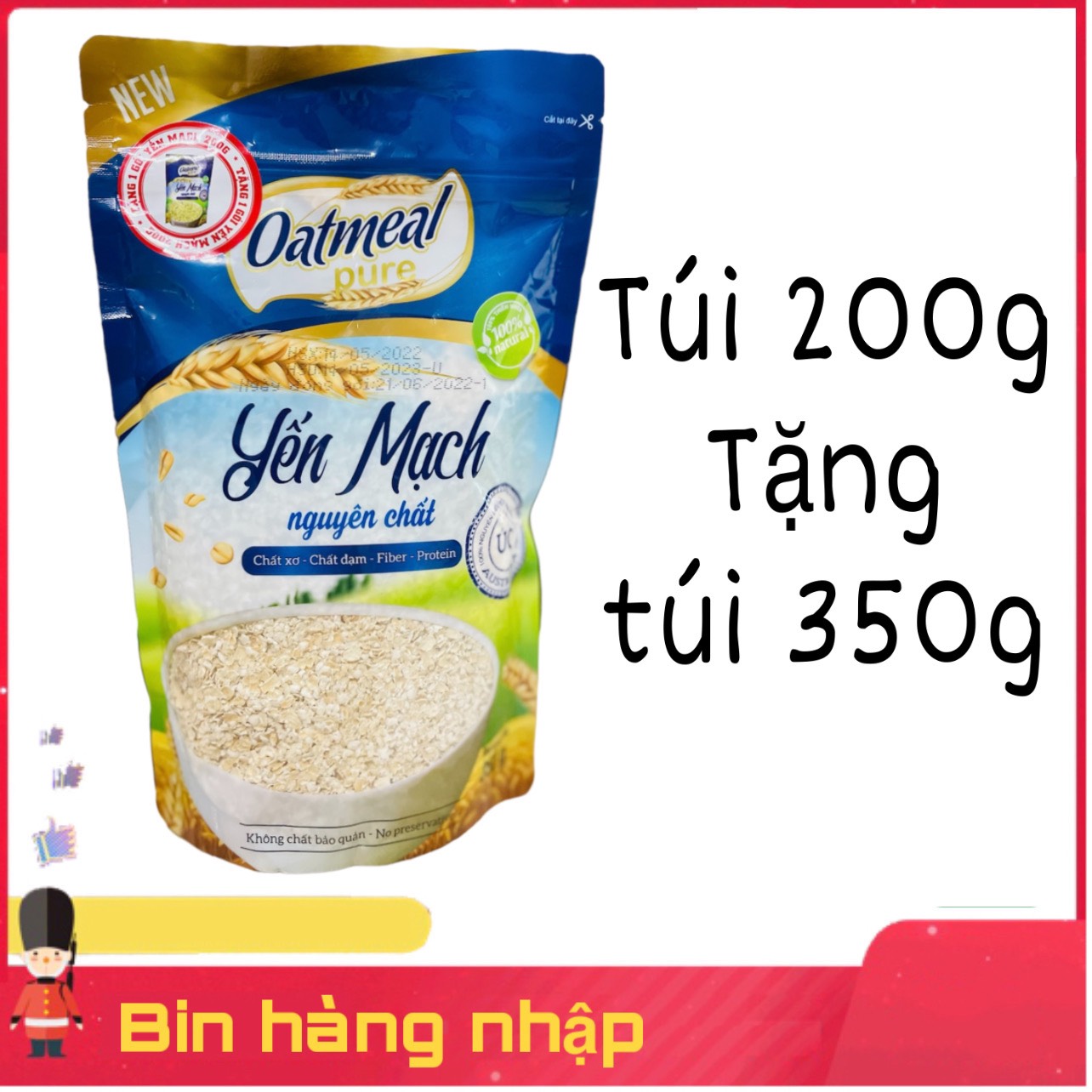 Yến Mạch Cán Vỡ Nguyên Chất 200G