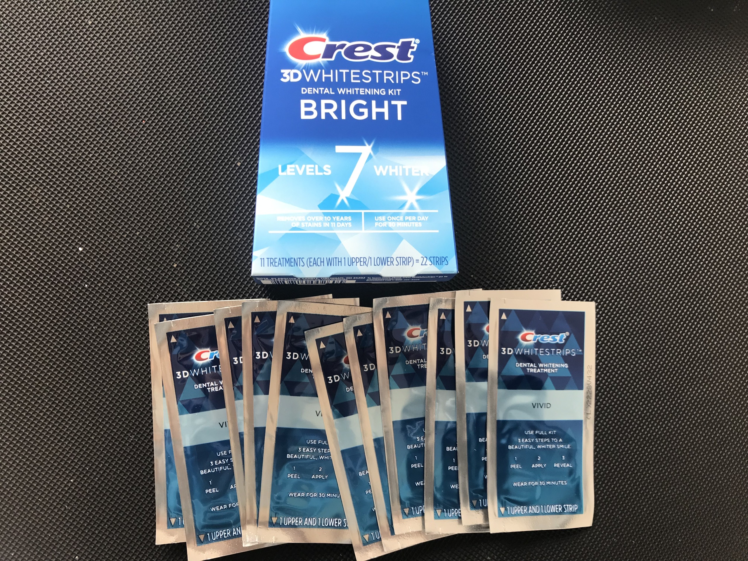 [ Tách lẻ ] Miếng dán trắng răng Crest 3D Whitestrips nhiều loại