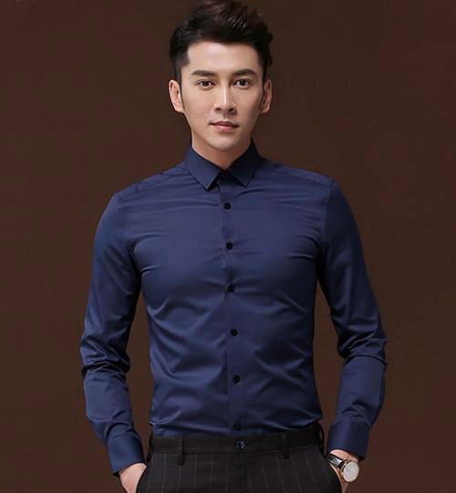 Sơ mi nam trẻ trung, lịch lãm (xanh đậm)