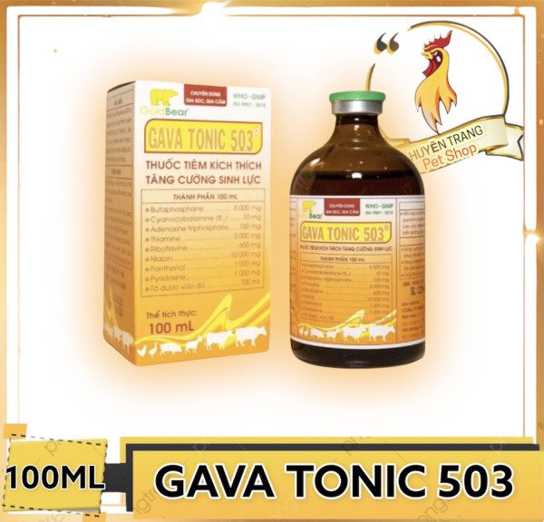 GAVA TONIC 503  100ML thuốc bổ dành cho gà đá