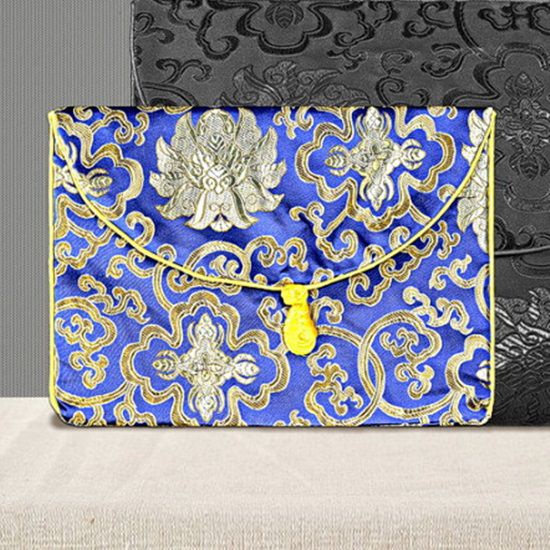 Túi thêu Thổ Cẩm 24cm*34cm ( mẫu giao ngẫu nhiên) - đựng sách, kinh phật, ....