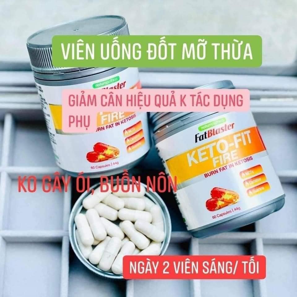 Giảm Cân Naturopathica Fatblaster Keto Fit Fire của Úc