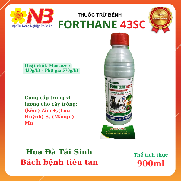 Thuốc trừ bệnh Forthane 43SC 900ml/ Nước xanh ( Mancozeb 430g/l)- VTNN Năm Bưu