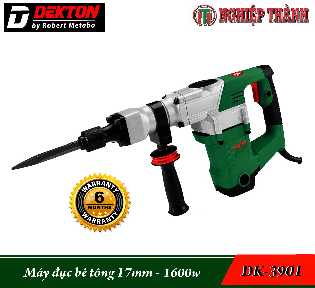 Máy đục bê tông 17mm Oshima MD-1300 (1300w)