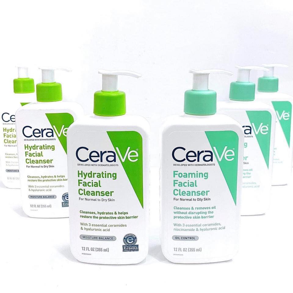 Sữa Rửa Mặt CERAVE 236ml Dành Cho Da Khô , Da Dầu, Da Nhạy Cảm  , Dịu Nhẹ , Cần Bằng Độ PH