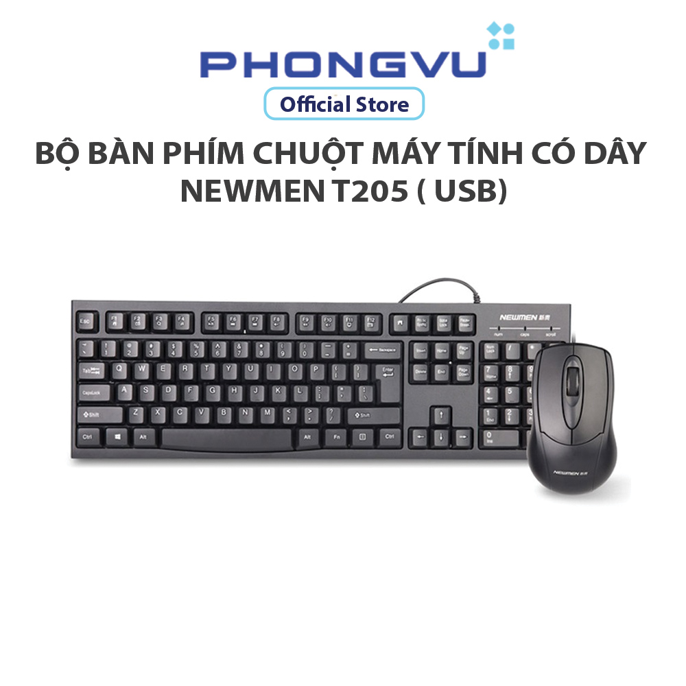 Bộ bàn phím chuột máy tính có dây Newmen T205