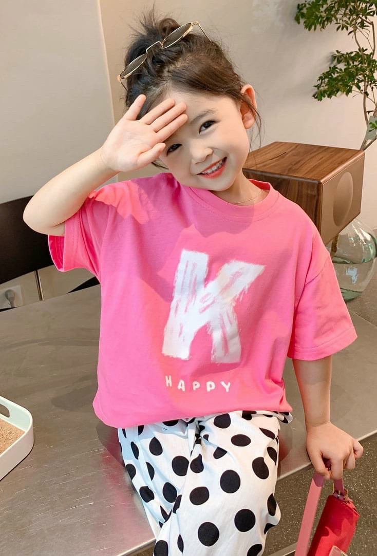 Lô mới)Áo thun cộc tay bé gái siêu đáng yêu vải cotton mềm mịn