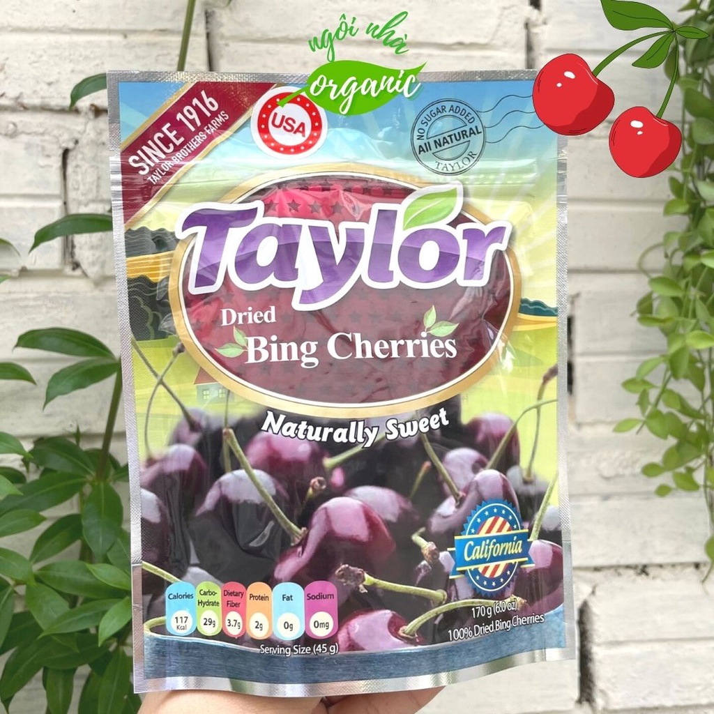 Cherry khô (Anh đào khô) tự nhiên Taylor