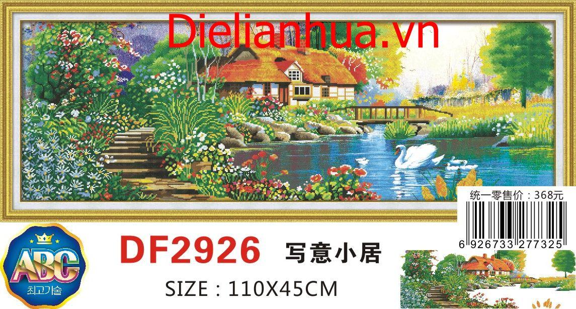 [HCM]Tranh Đính Đá Ngôi Nhà Hạnh Phúc DF2926 kích thước 110 x 45cm