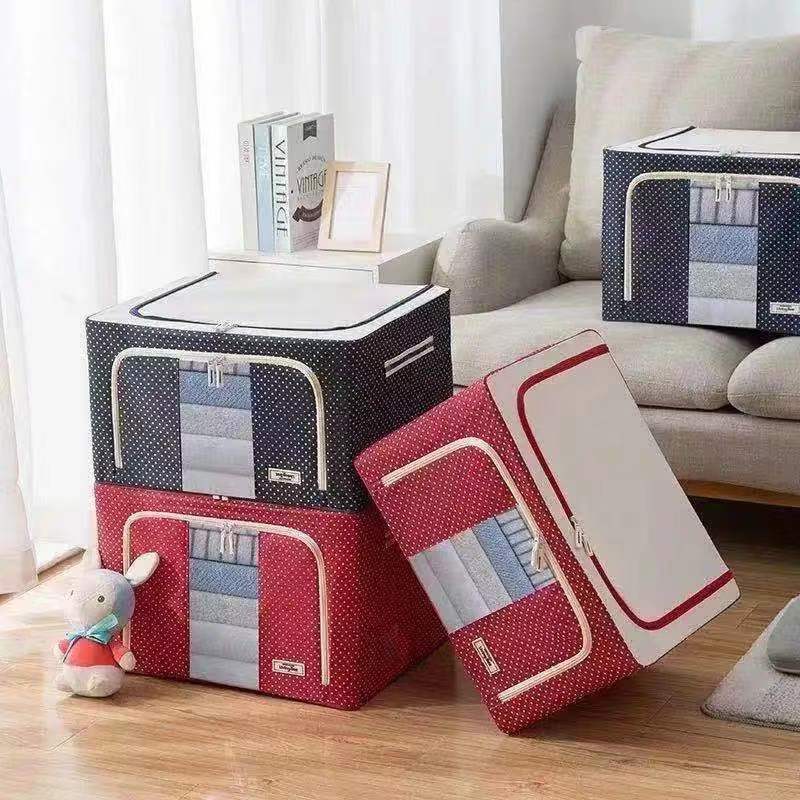Hộp đựng chăn màn quần áo khung thép cao cấp - hộp đựng quần áo chăn màn khung thép cao cấp nhiều màu sắc