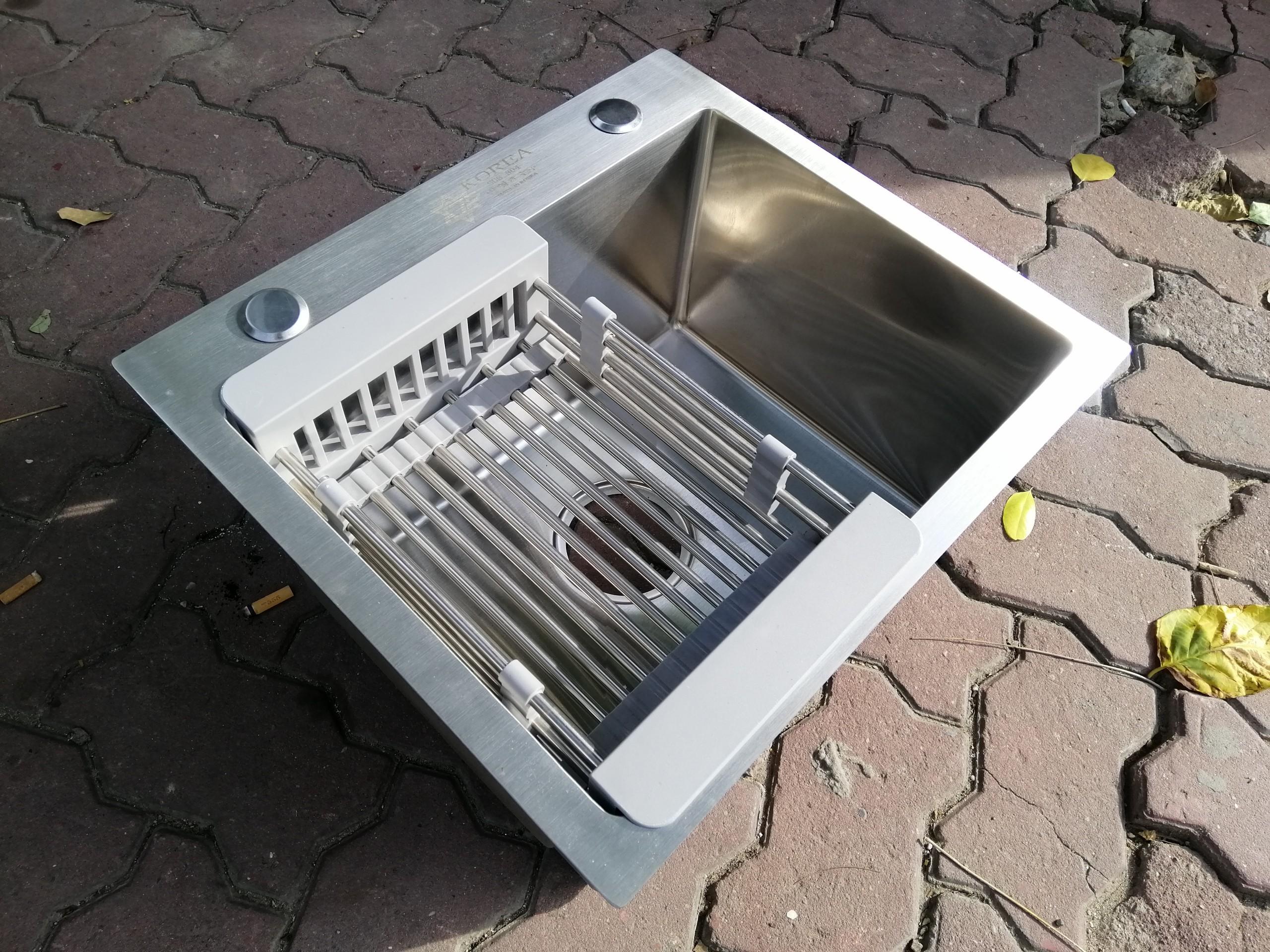 chậu rửa bát 1 hố 45x40x24