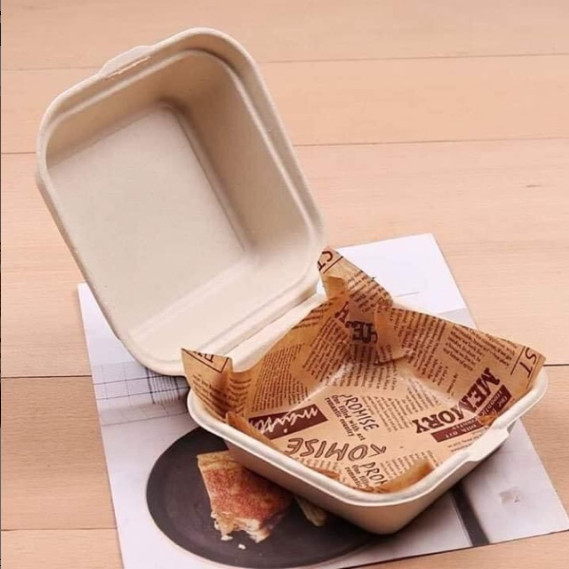 Hộp bento bã mía đựng mochi tự hủy sinh học