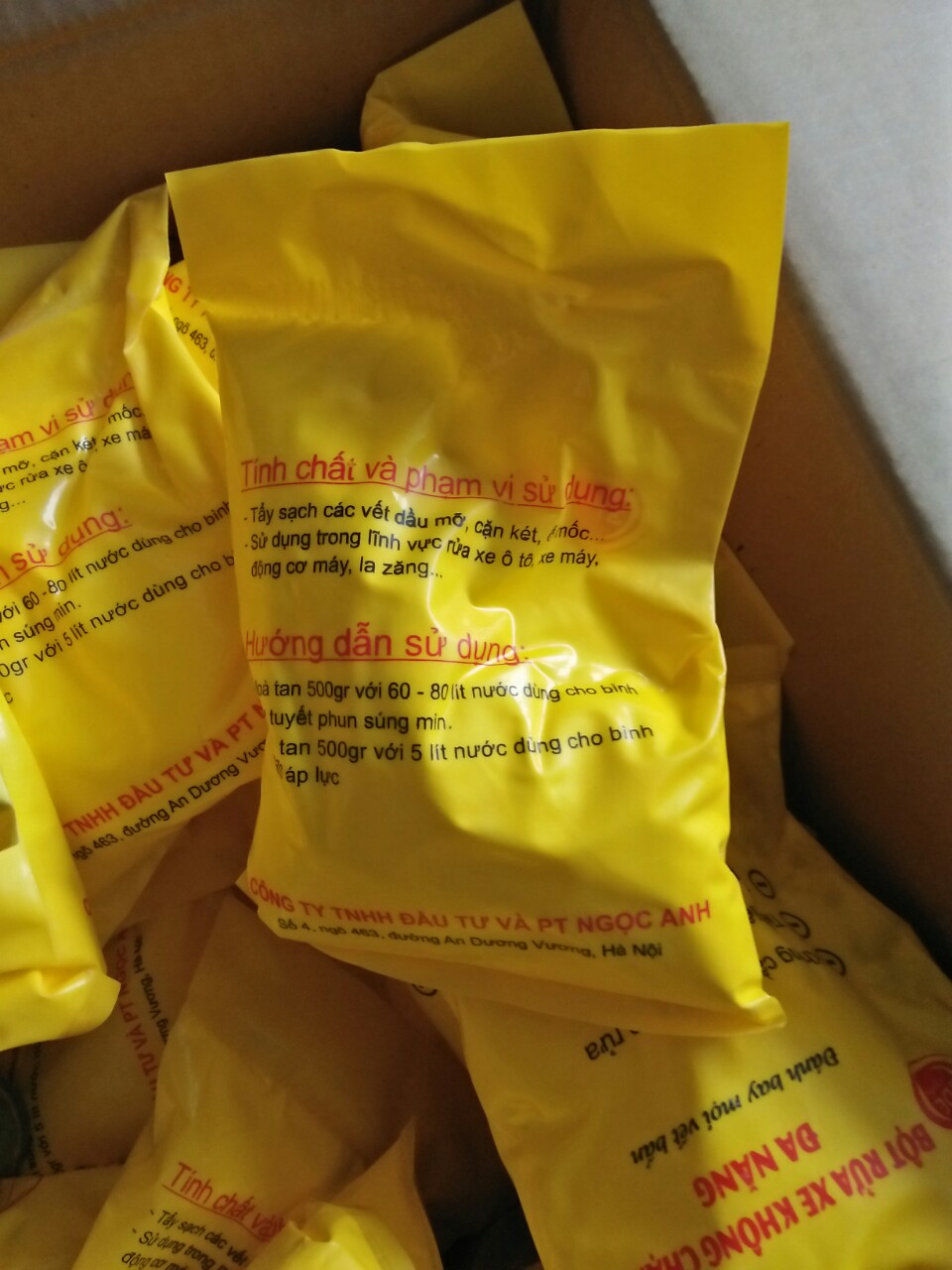 COMBO 2 TÚI  BỘT RỬA XE KHÔNG CHẠM ĐA NĂNG 500g