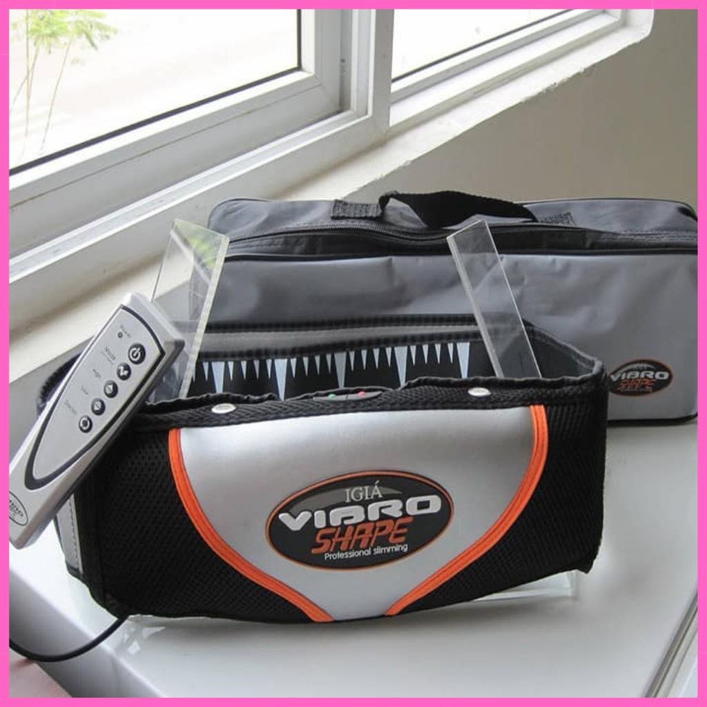 Đai Vibro Shape mát xa nóng giảm mỡ bụng