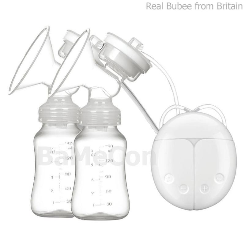 Máy hút sữa điện đôi Real Bubee + Tăng 5 túi trữ sữa ( Có chế độ massa kích sữa, Hút êm ái như em bé bú) nhập khẩu