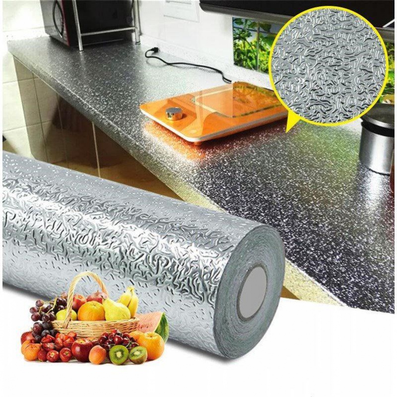 [HÀNG TỐT-CÓ VIDEO] Cuộn giấy bạc dán tường bếp loại 3m