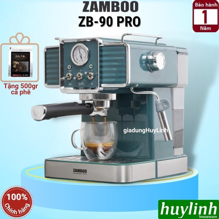 Máy pha cà phê Zamboo ZB-90 Pro - Tặng 500 gram cafe [Mẫu mới 2020]
