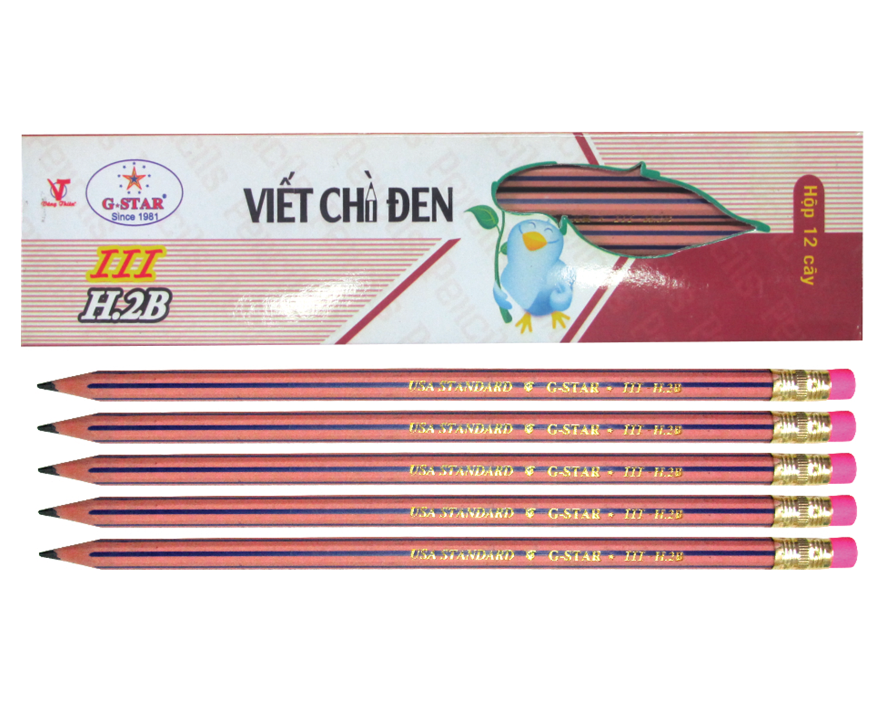 Hộp 12 Cây Viết Chì HB Gstar III