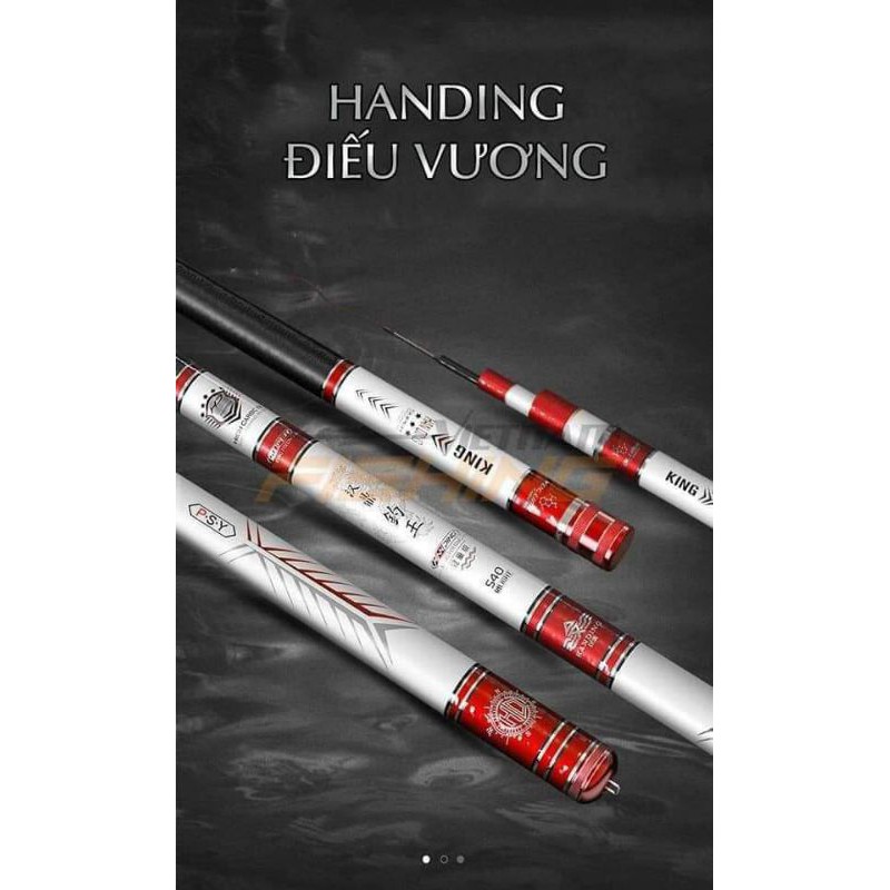 Cần câu tay Handing 5H Điếu Vương + kèm 1 ngọn phụ đặc y y hình