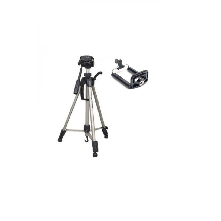 [HCM](TẶNG REMOTE) Tripod / 1060mm + Giá đỡ điện thoại + Remote Mobile Tripod 2