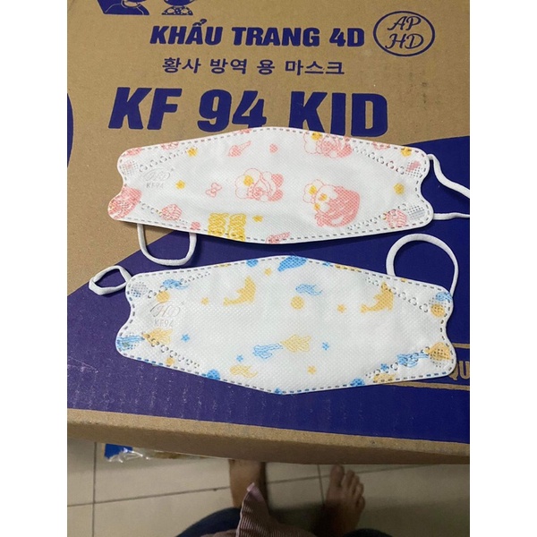 [Combo 100 cái]Khẩu trang 4D-KF94 Hoàng Dũng trẻ em