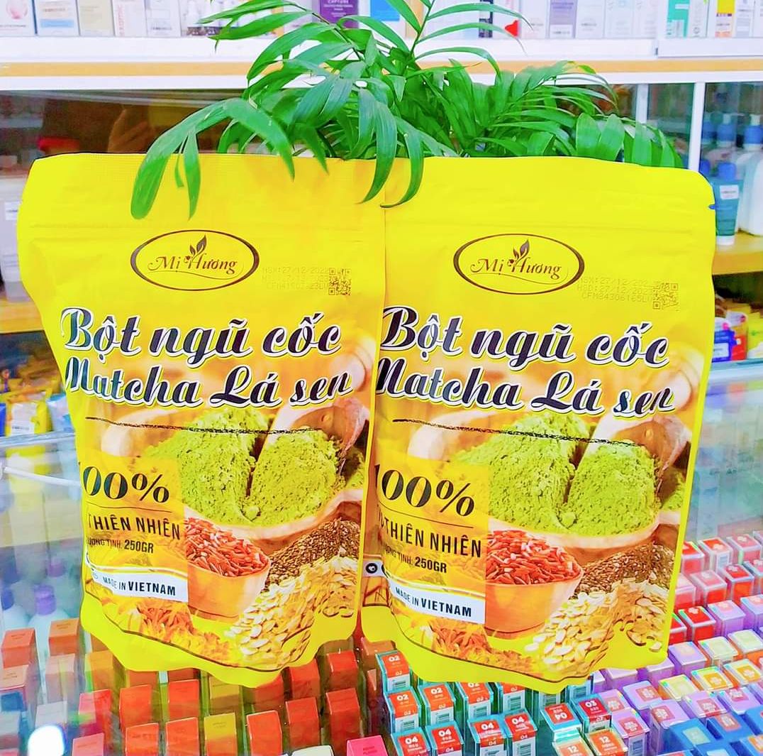 Bột Ngũ Cốc Matcha Lá Sen Mị Hương