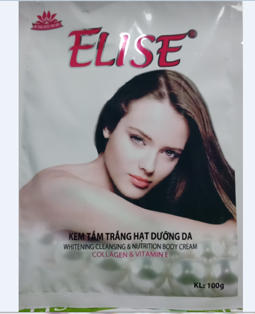 KEM TẮM TRẮNG HẠT DƯỠNG DA ELISE