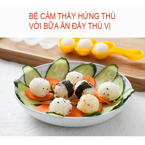 Khuôn lắc cơm cho bé ♥️♥️FREESHIP♥️♥️KÈM THÌA