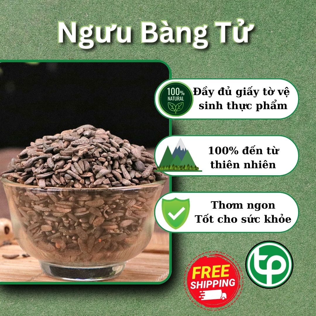 Ngưu bàng tử khô 500g - Thảo Dược Tấn Phát