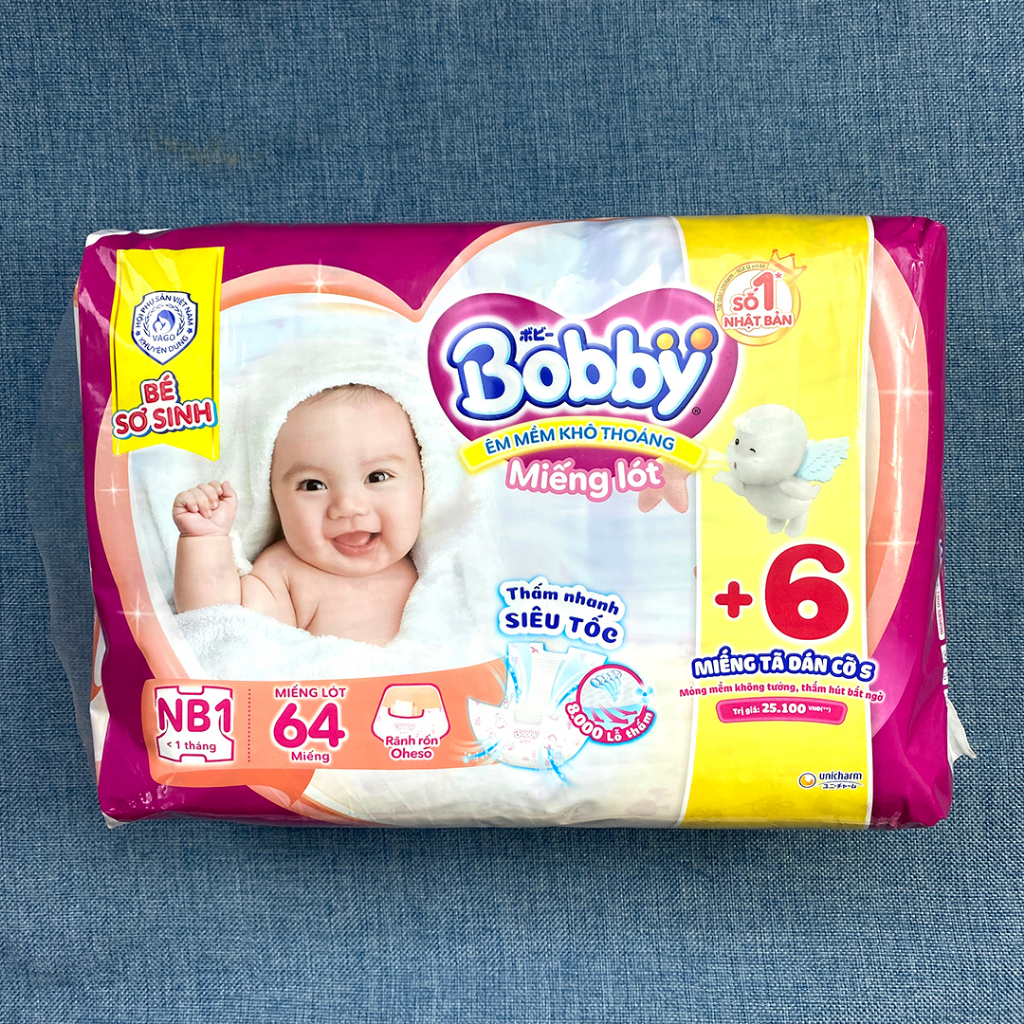 Miếng Lót Bobby Newborn 1 (64 miếng)