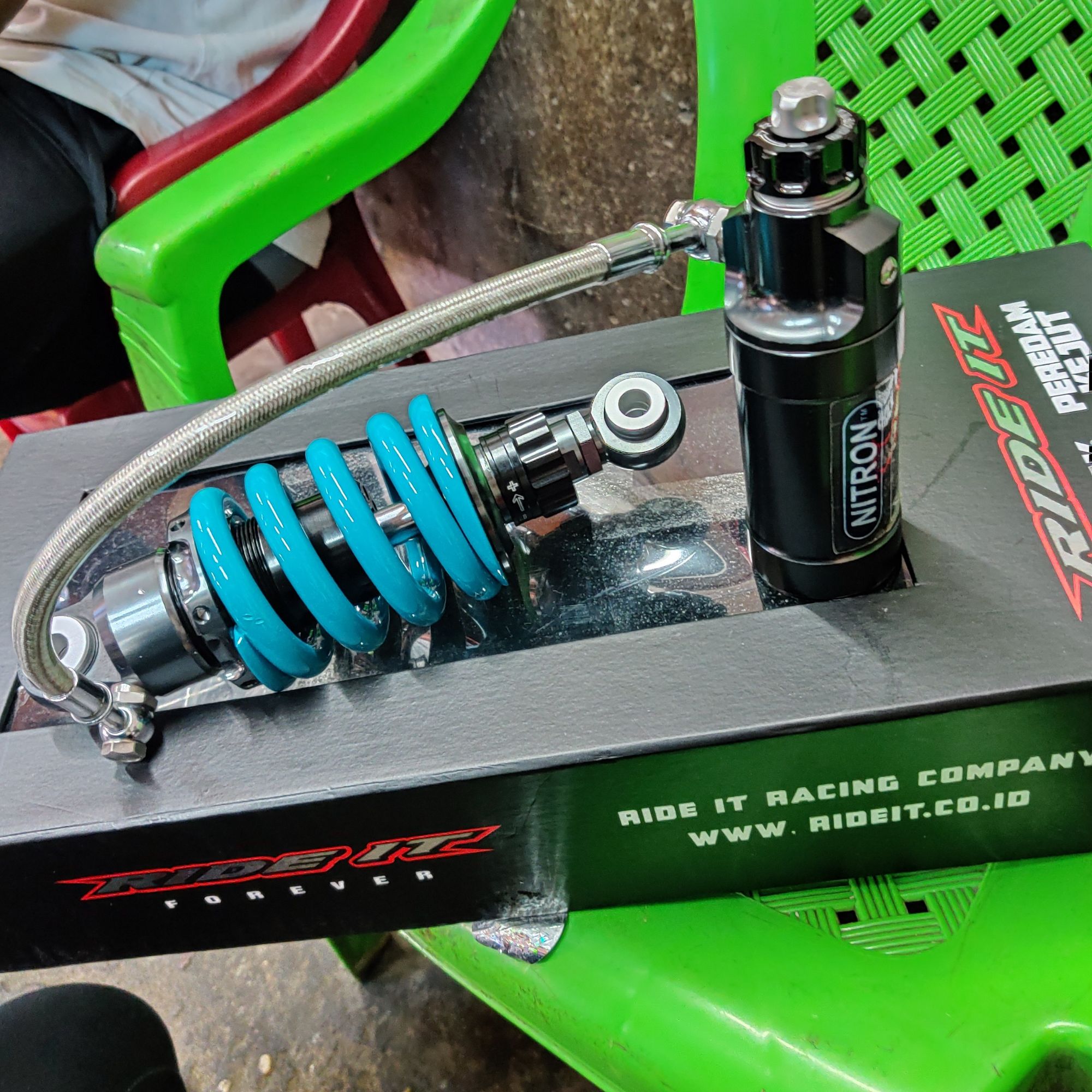 [HCM]phuộc ohlins bình dầu xoay 360 gắn ex winner satria sonic