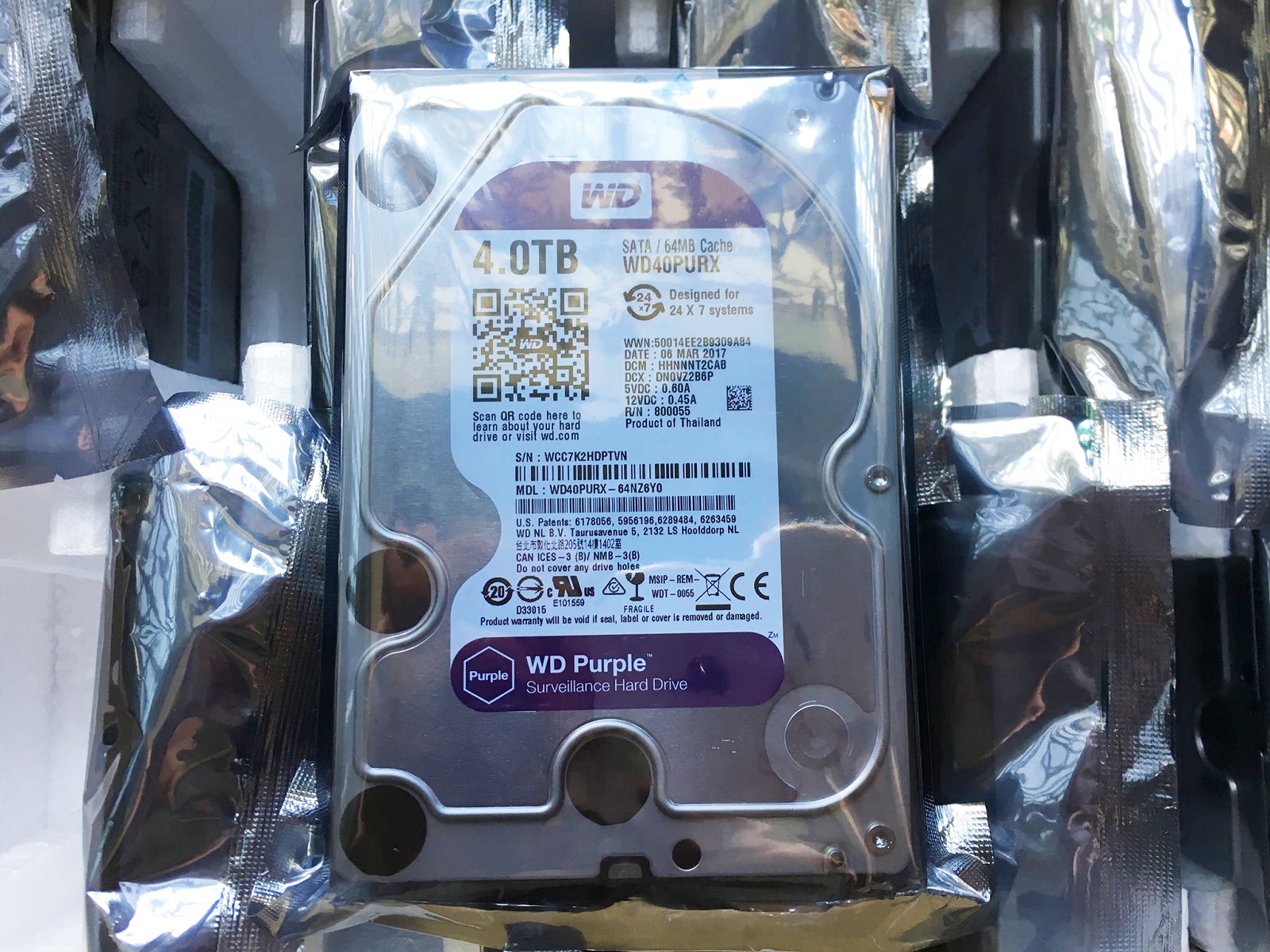 Ổ cứng hdd western 4tb purple