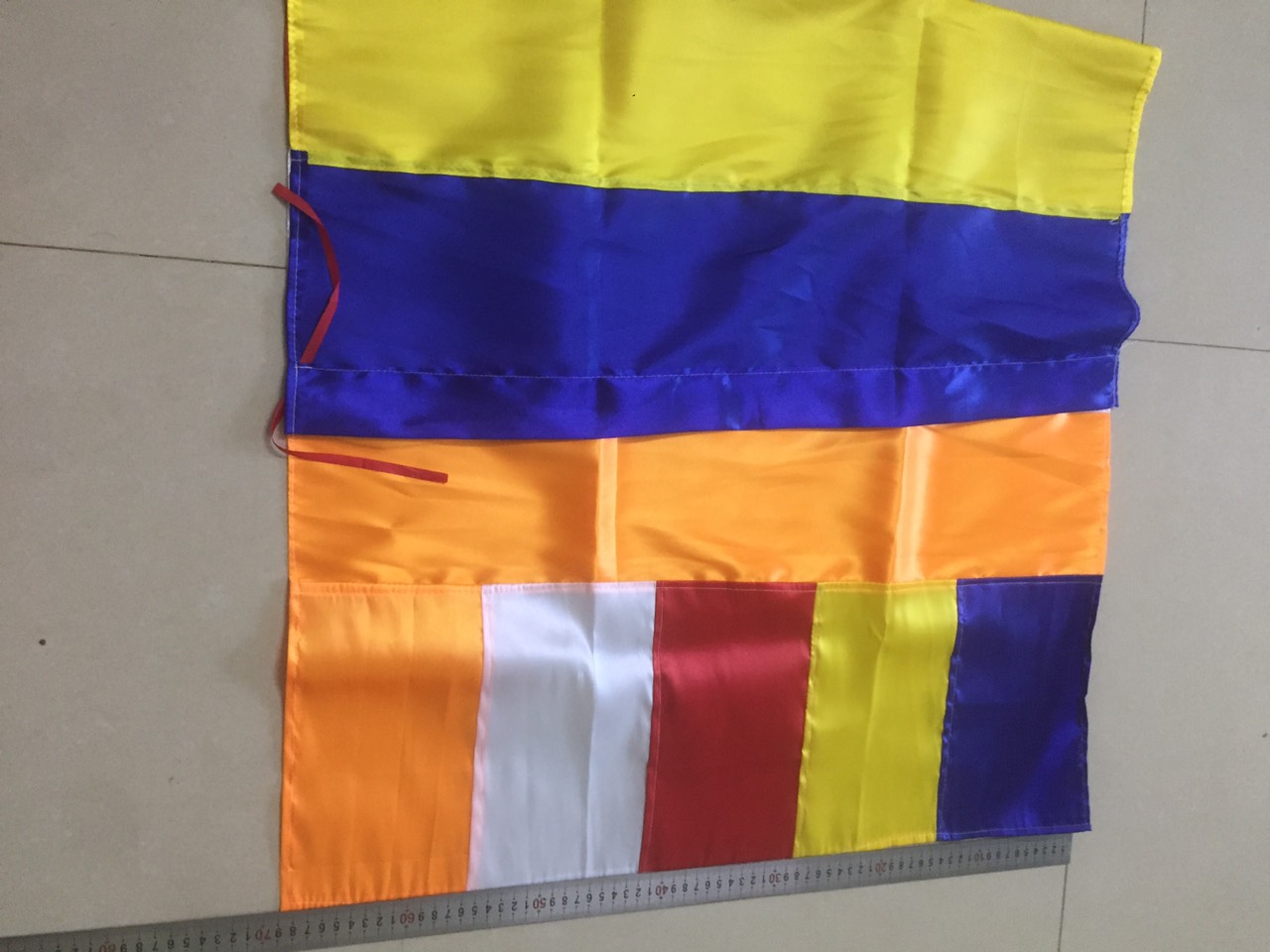 Cờ Phật Giáo Kích thước 0.7x1.1m