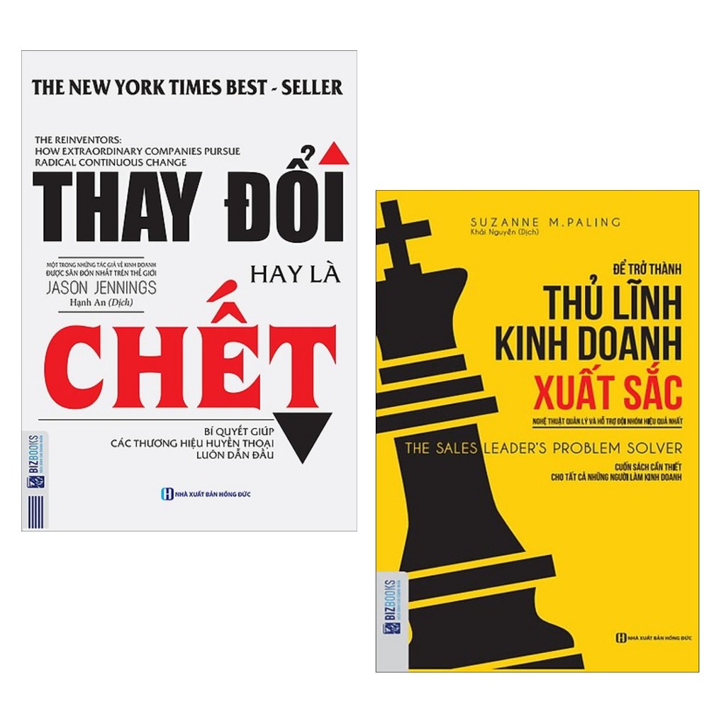 [HCM]Sách - Combo Thay đổi hay là chết + Để trở thành thủ lĩnh kinh doanh xuất sắc