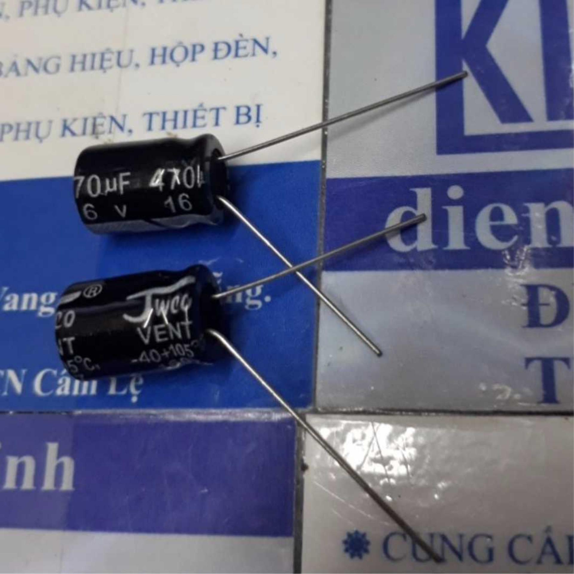 50 con TỤ HÓA, TỤ PHÂN CỰC 470uf 16V  kde1807