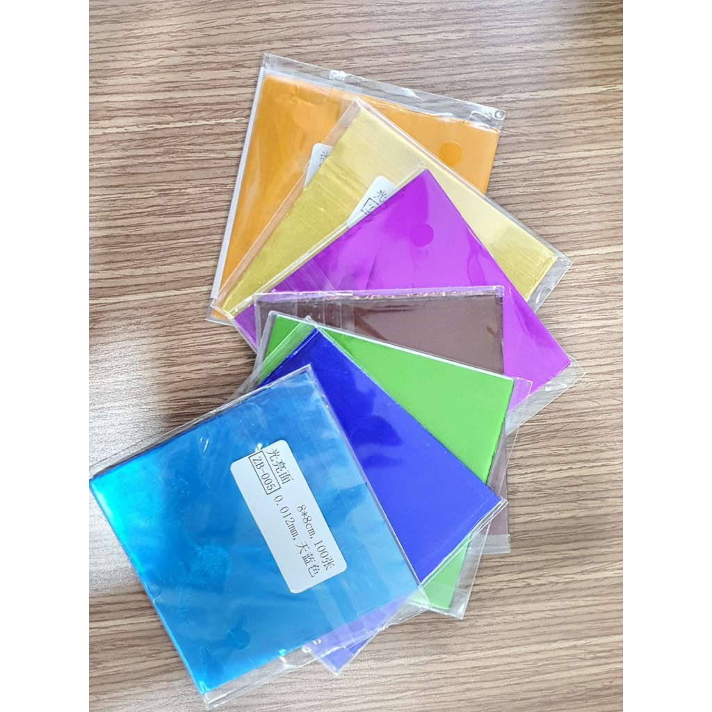 [HCM]100 giấy bạc gói bọc kẹo socola 8x8cm