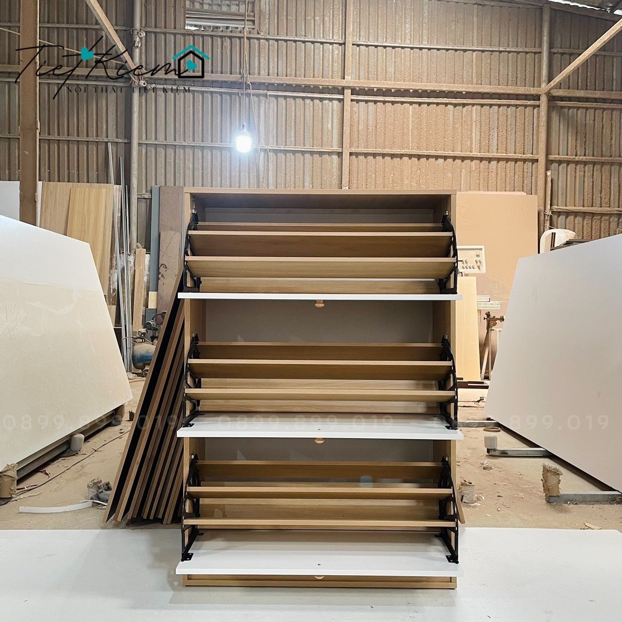 Tủ giày thông minh gỗ NTTK TG789889