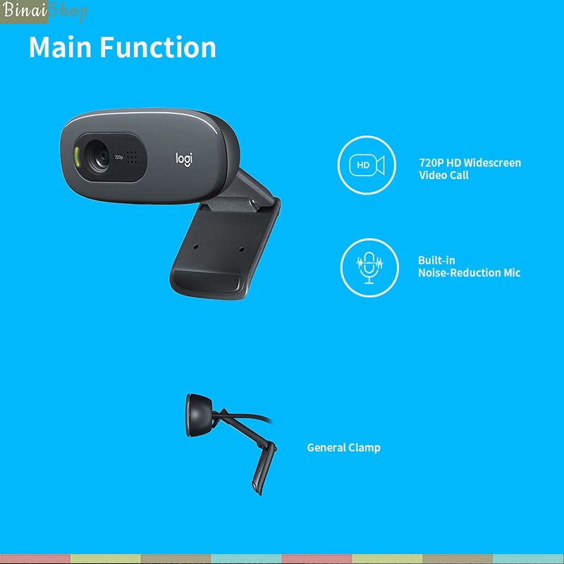 Webcam cho Tivi Android, Android box Logitech C270i IPTV [BH: 2 năm]