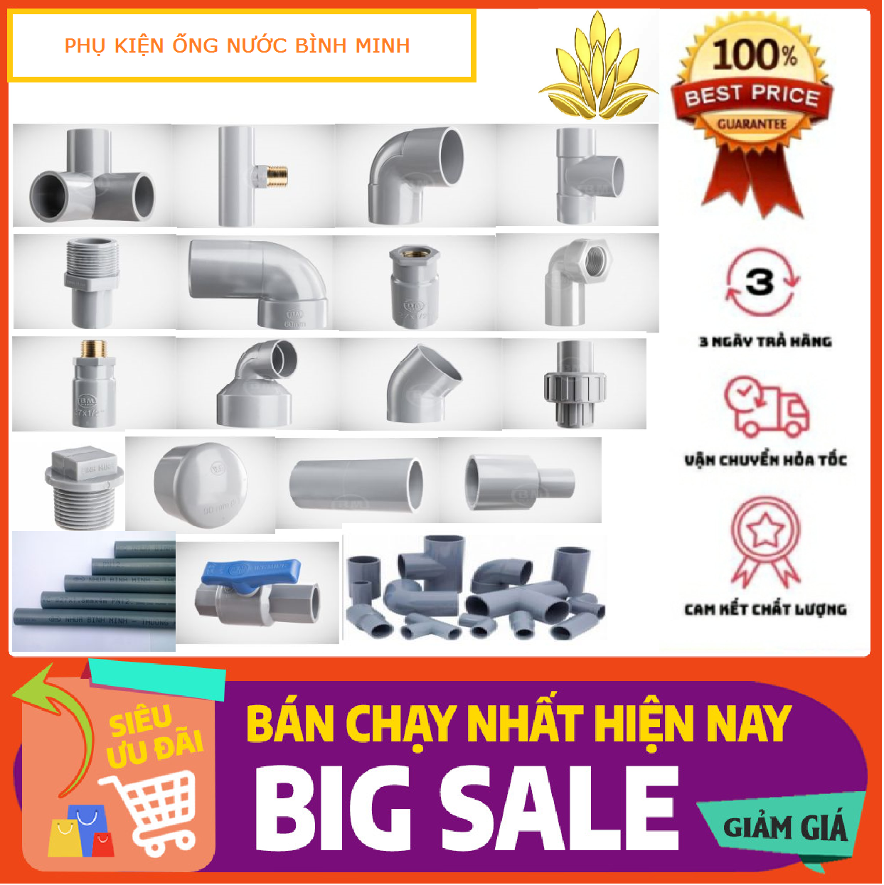 NẮP BỊT ỐNG NƯỚC TRƠN : Phi 110, Phi 140, Phi 168, Phi 220, Phi 250