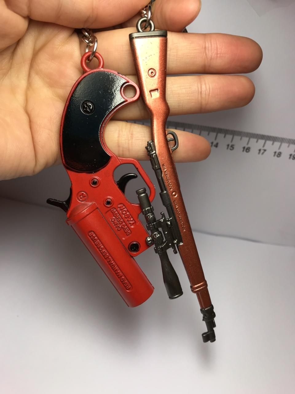 Combo Móc Khóa FlareGun + Kar98 PUBG (Size 12cm)