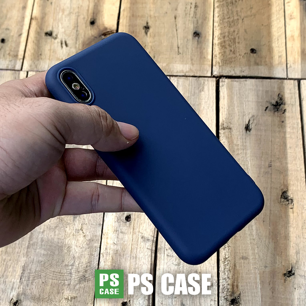 Ốp lưng dẻo mỏng màu xanh dương dành cho iPhone XS Max