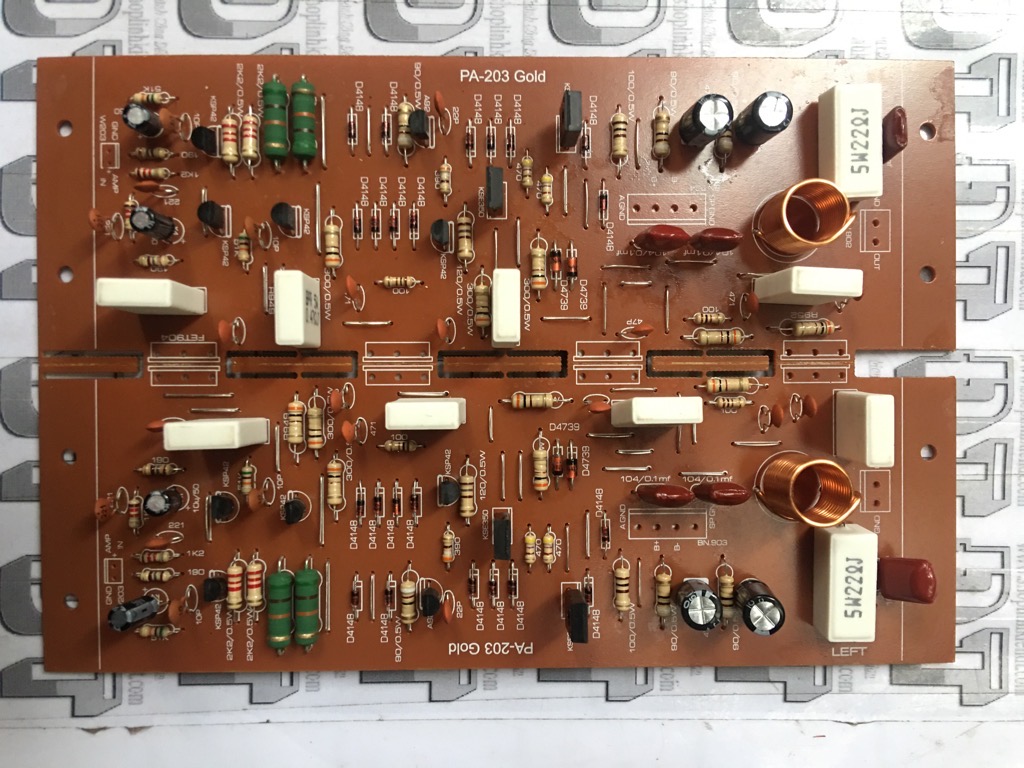 Board Công suất amply 8 sò dùng transistor