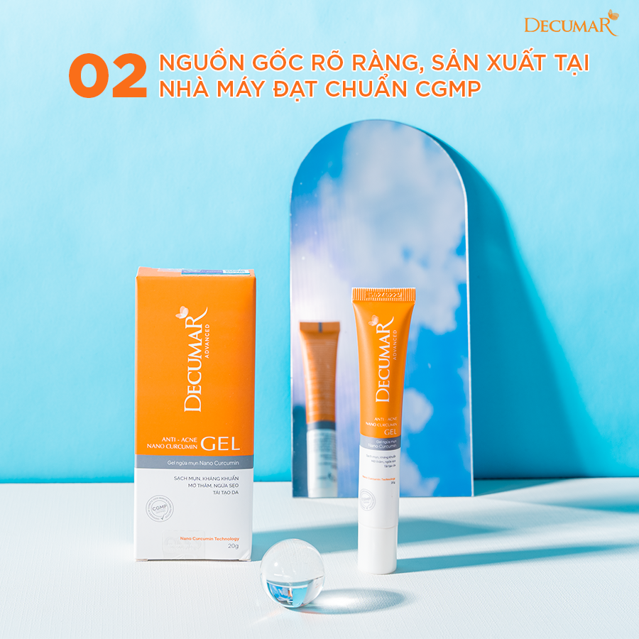 Decumar 20 gr dạng gel giảm thâm mụn đầu đen