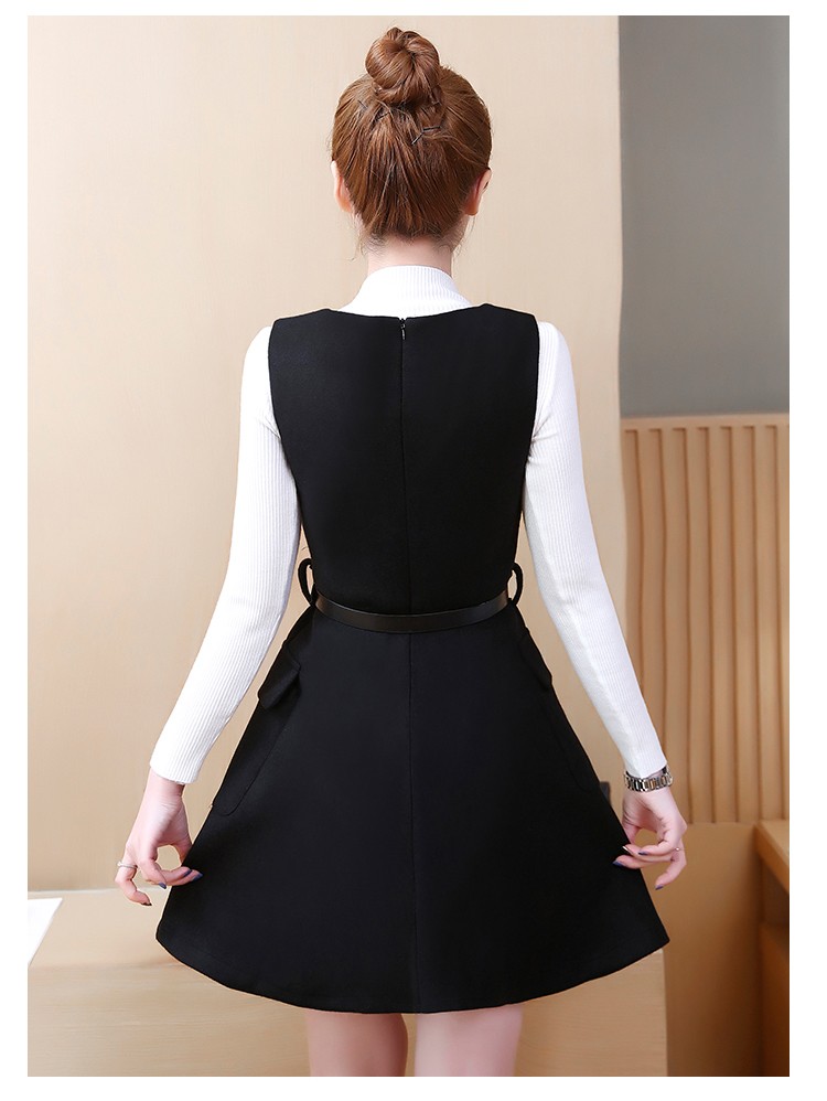 Set váy dạ áo len