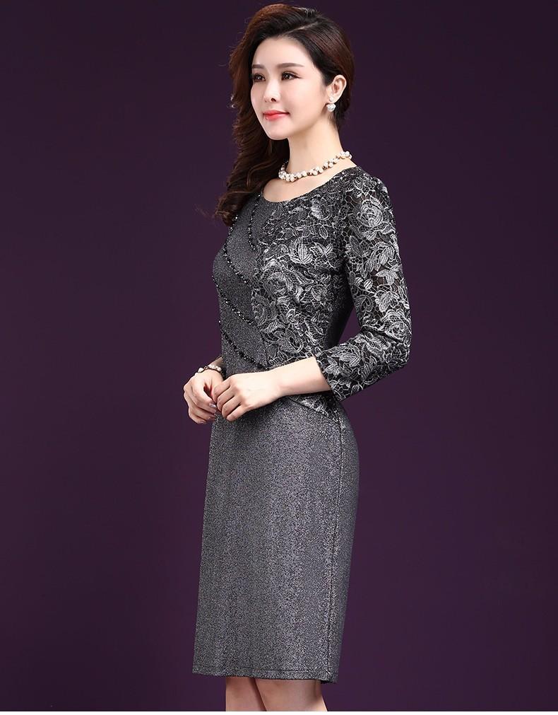 [HCM]Đầm Quý Bà phối ren sang Trọng - Hàng nhập - DON921