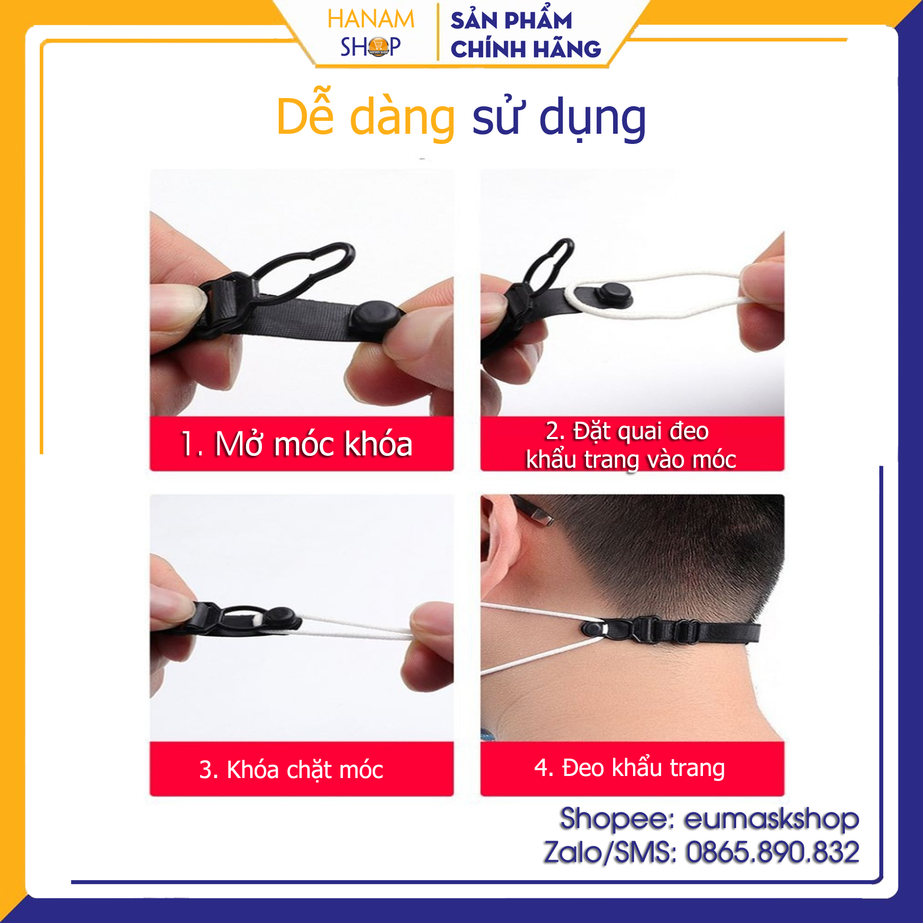 Dây đeo khẩu trang chống đau tai